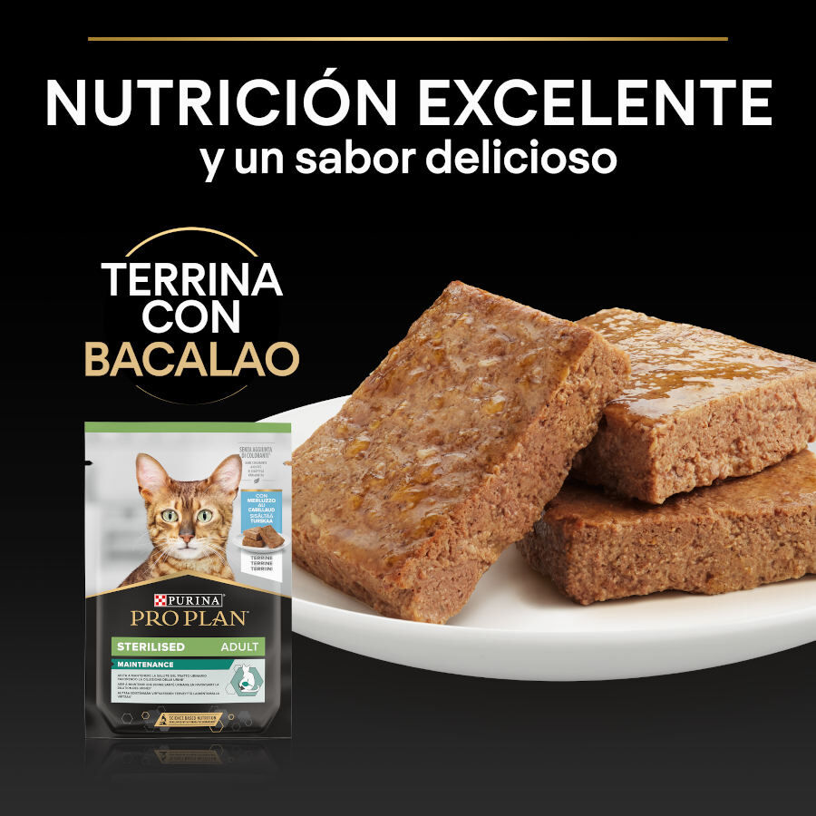 10 sobres x 75 g Pro Plan  Sobres Bacalao para gatos esterilizados, , large indicador imagen numero 5